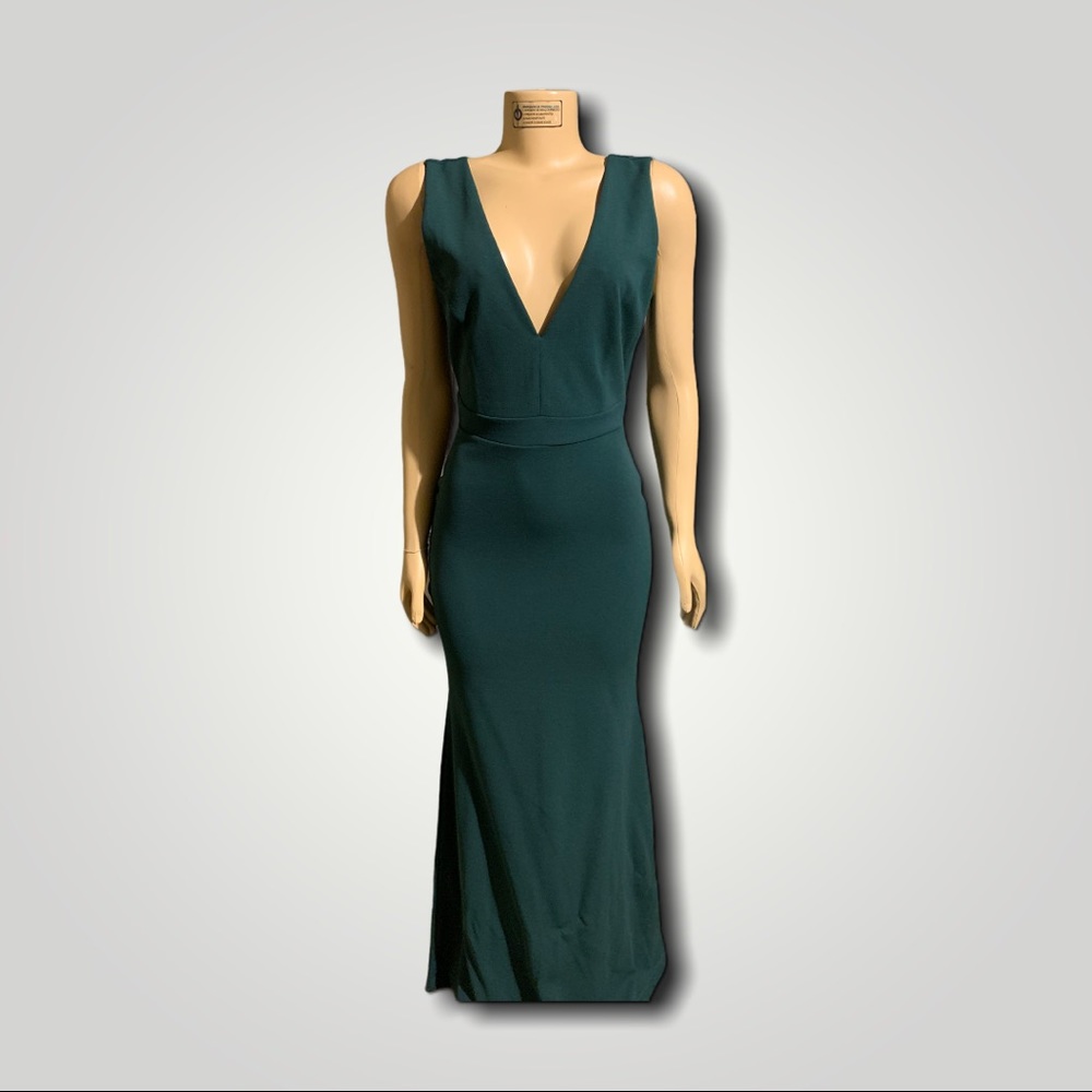 Beautiful Green Floor Length  Dress Dress